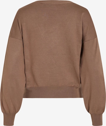 VILA Sweater 'Tracy' in Brown