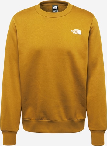 Sweat-shirt 'SIMPLE DOME' THE NORTH FACE en jaune : devant