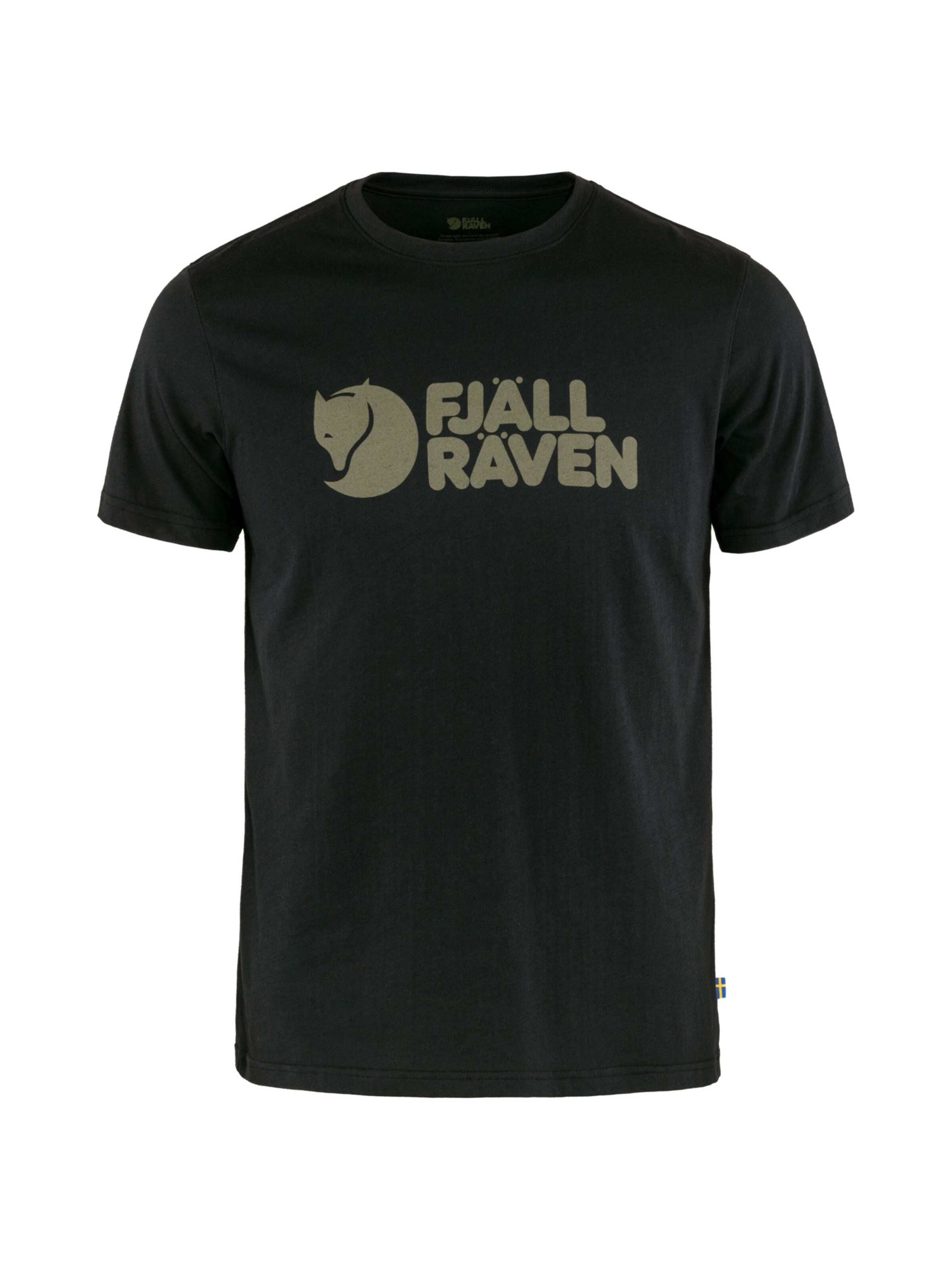T-Shirt Fjällräven en noir : devant