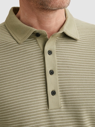 VANGUARD - Camiseta 'Polo shirt in cotton/modal with stripe pattern' en verde