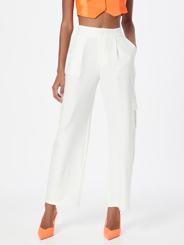 Misspap Pleat-front trousers in White: front