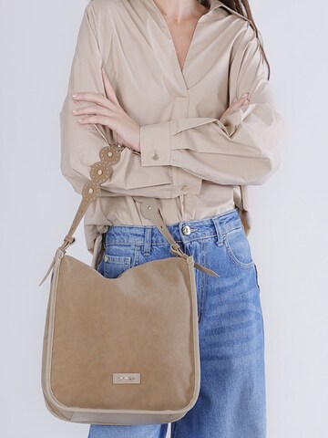 Borsa a mano di CAFè NOIR in marrone: frontale