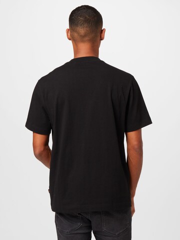 BOSS Orange Shirt 'Tevarsity' in Black