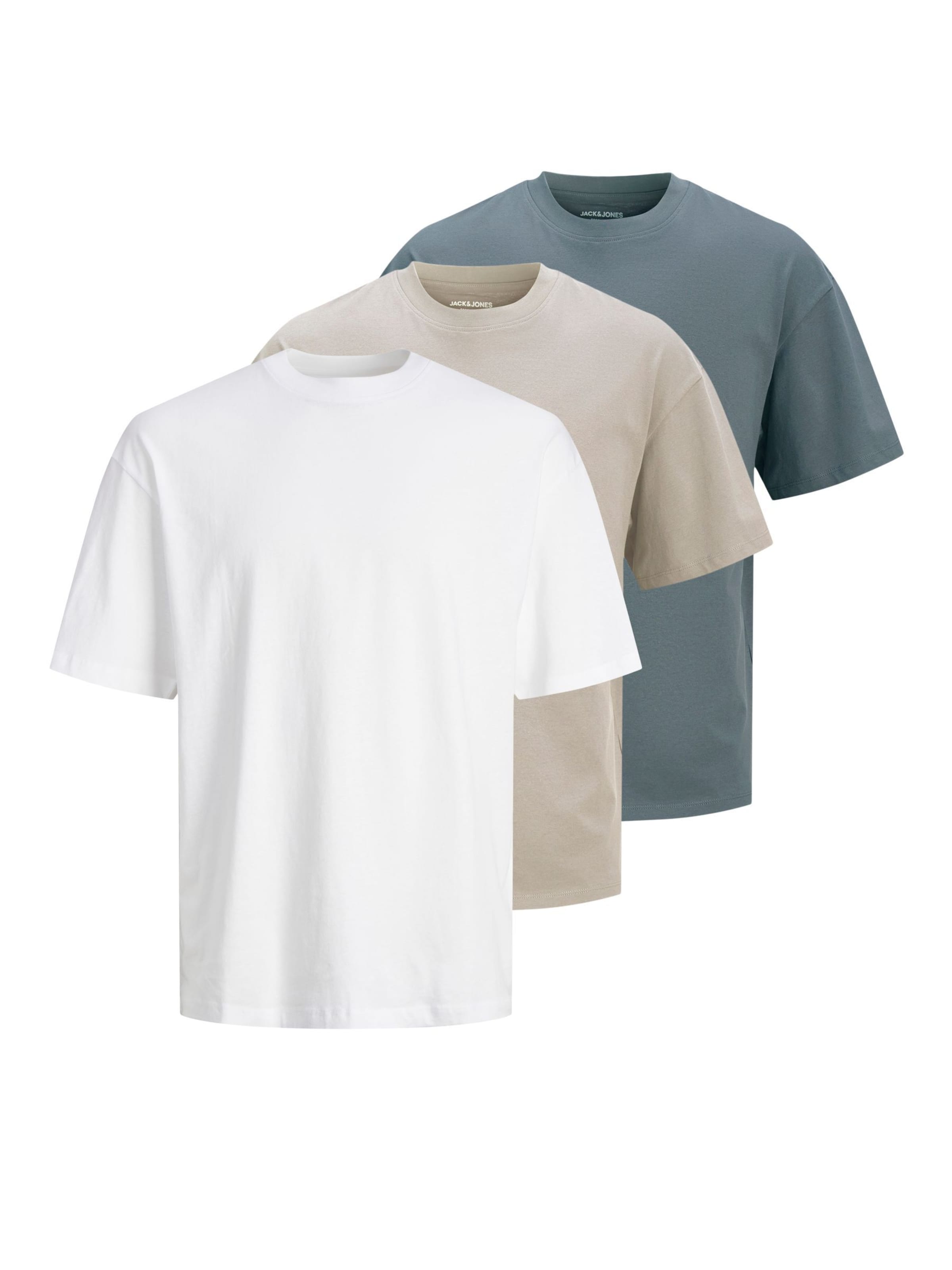 T-Shirt 'JJHugo' JACK & JONES en beige : devant