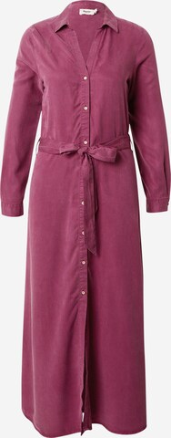 Brava Fabrics Shirt Dress in Purple: front