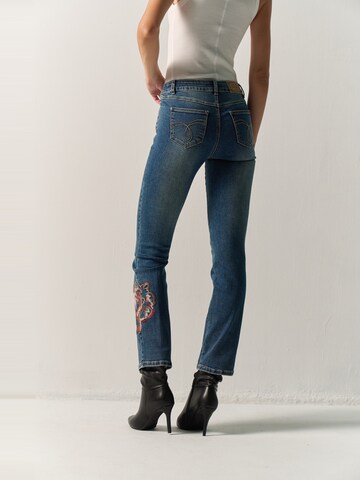 KOROSHI Bootcut Džíny – modrá