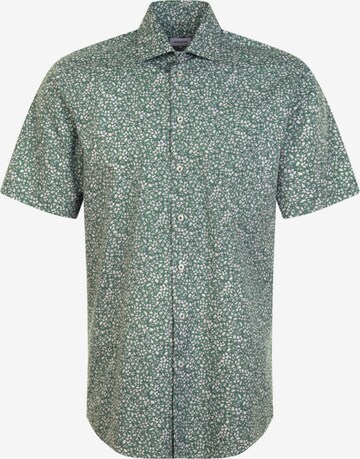 Coupe regular Chemise business SEIDENSTICKER en vert : devant