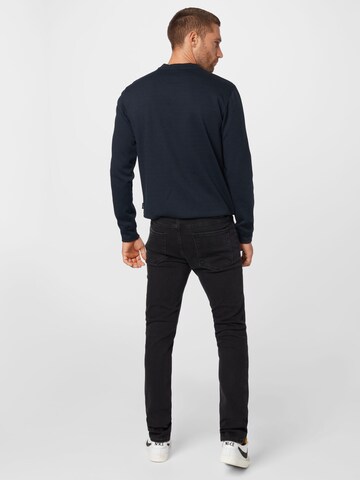 Coupe slim Jean 'JJIGLENN' JACK & JONES en noir