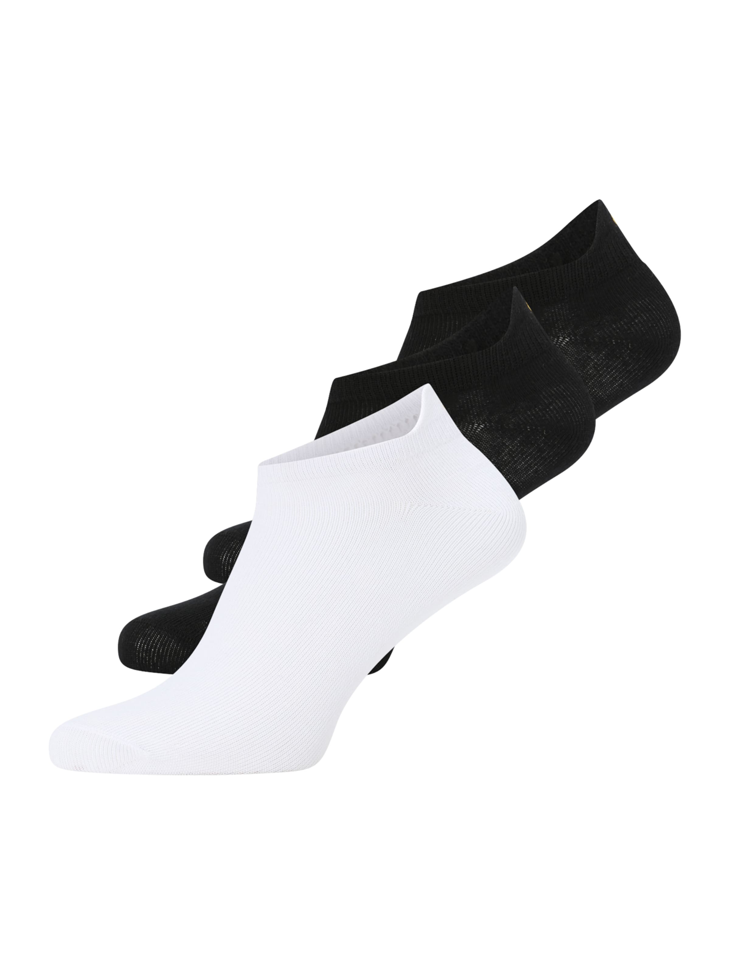 Urban Classics Socks 'Peace Fancy Edge No Show' in Black / White, Item view