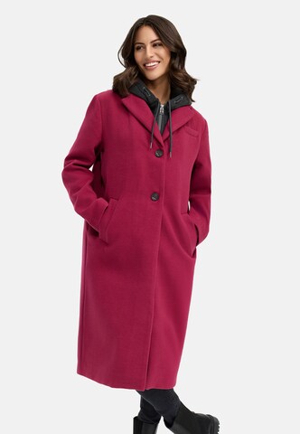 Manteau mi-saison 'Kekstraum 14' NAVAHOO en rouge : devant
