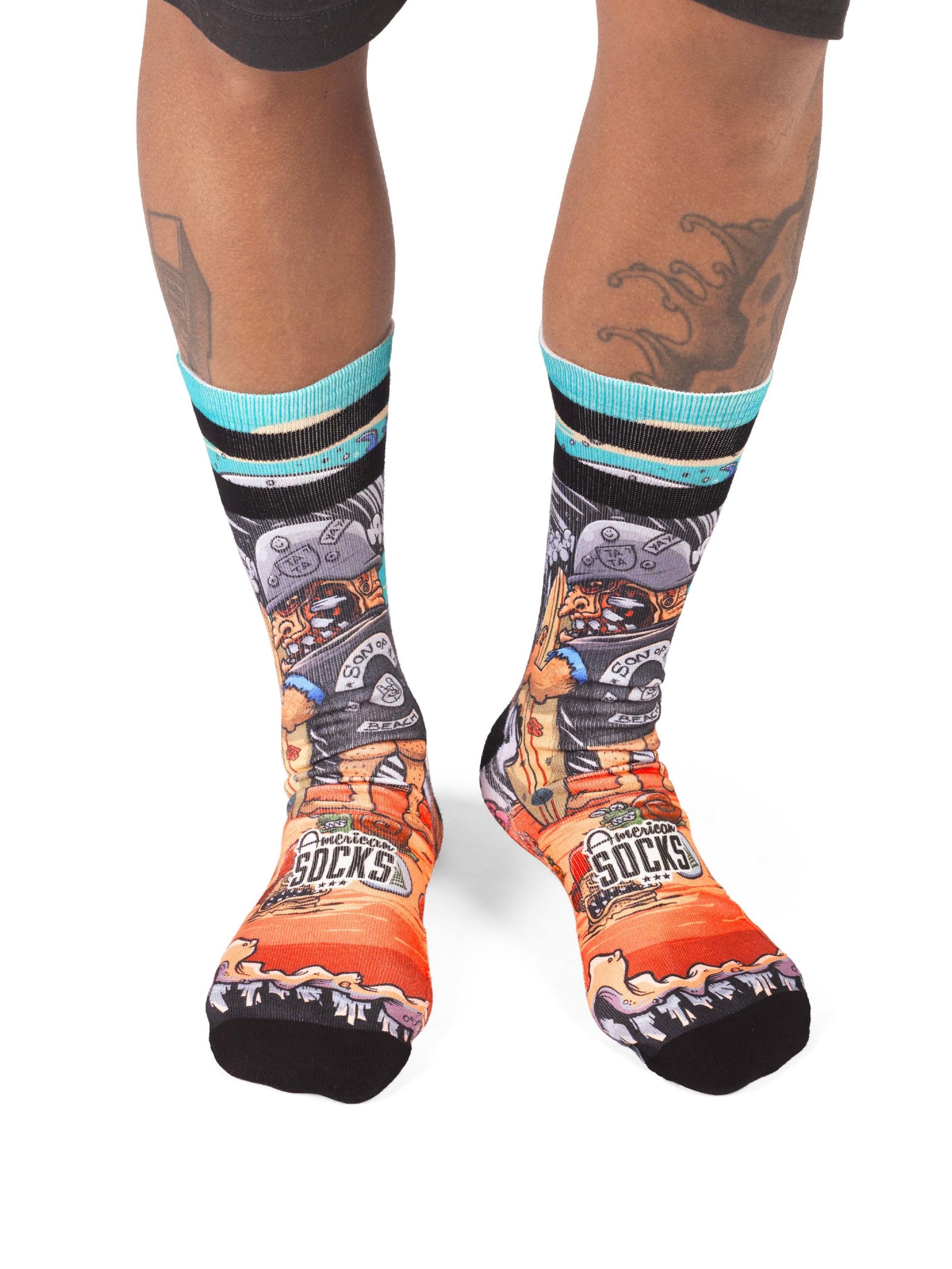 American Socks Socken 'Son of a beach'‌‌‌ in Orange