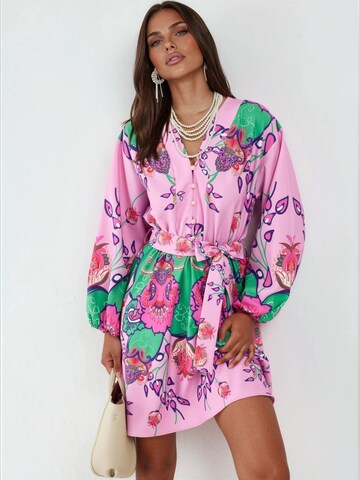 MSN Collection Mini Kleid in Pink