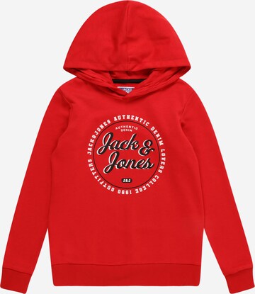 Jack & Jones Junior Mikina 'Andy' – červená: přední strana