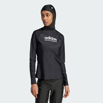 ADIDAS SPORTSWEAR Sports bikini top 'Rash Guard' in Black