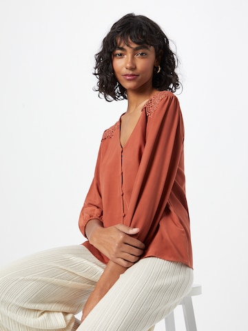 ABOUT YOU Blouse 'Gianna' in Brown: front