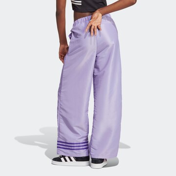 Wide leg Pantaloni di ADIDAS ORIGINALS in lilla