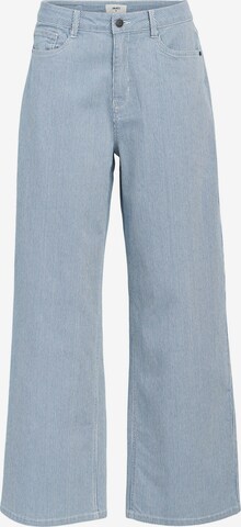 OBJECT Zvonové kalhoty Džíny – modrá: přední strana