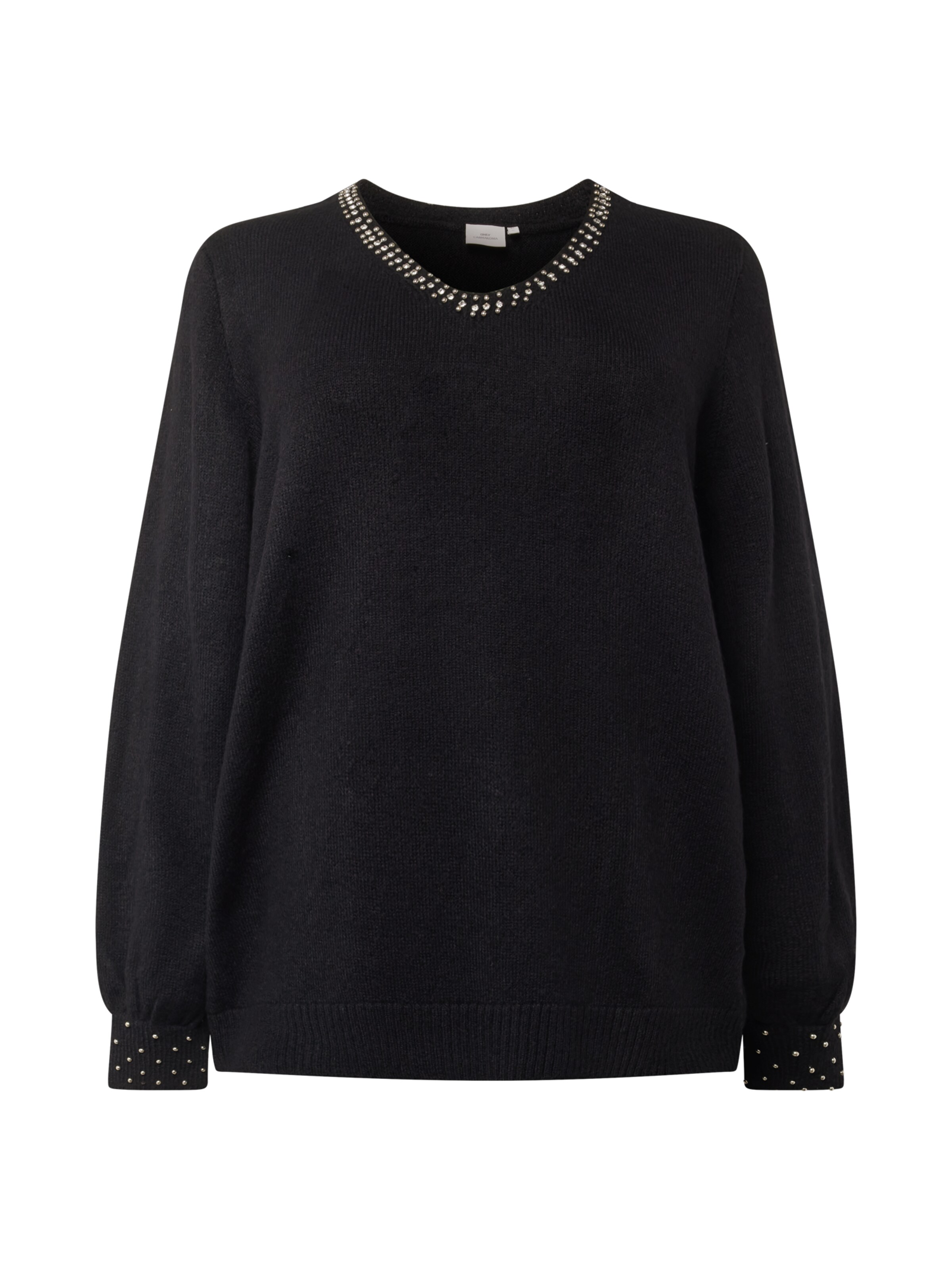 ONLY Carmakoma Pullover 'ALESSIA' in Schwarz: Vorderseite