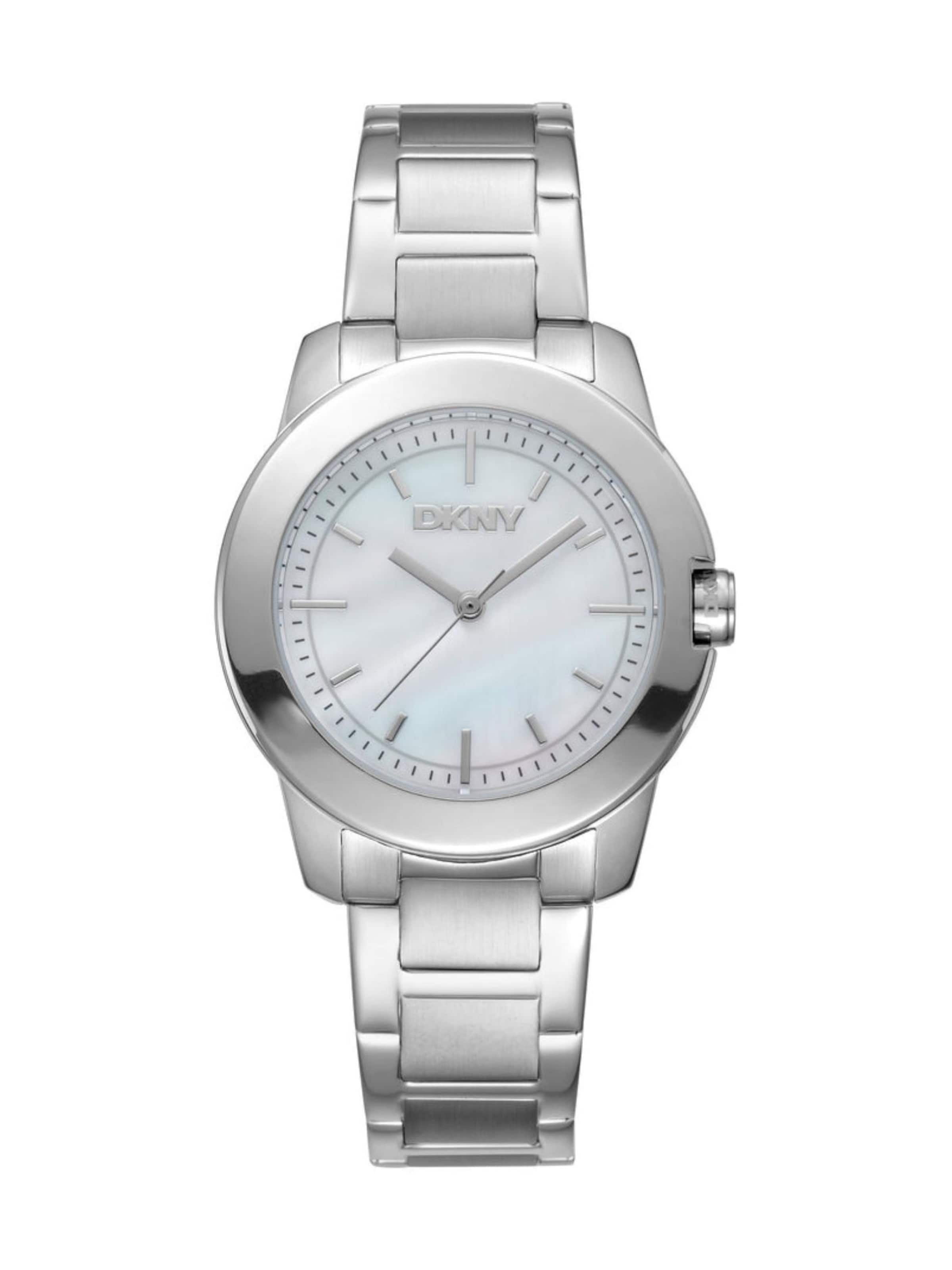 DKNY Analog Watch 'Park Ave Midi - Silber' in Silver: front
