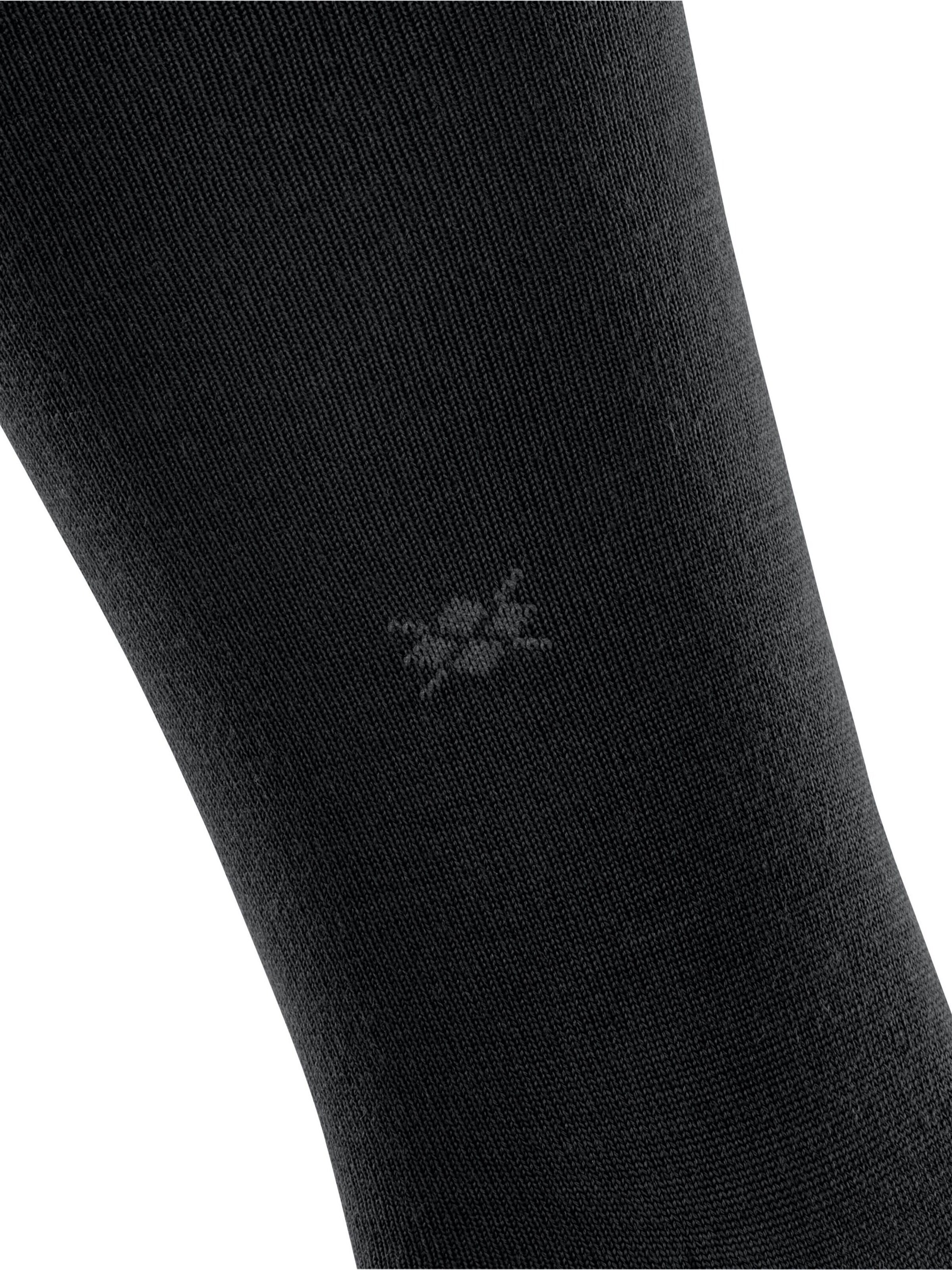 BURLINGTON Knee High Socks 'Leeds' in Black