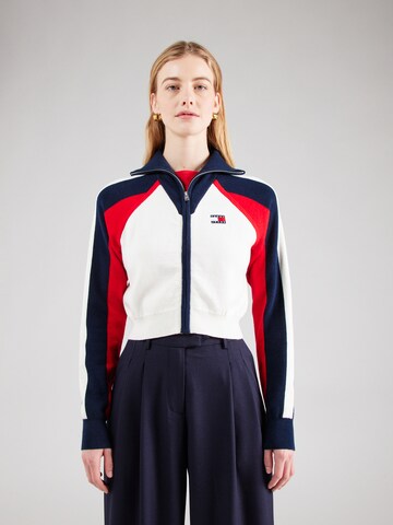 Tommy Jeans Knit cardigan in White: front