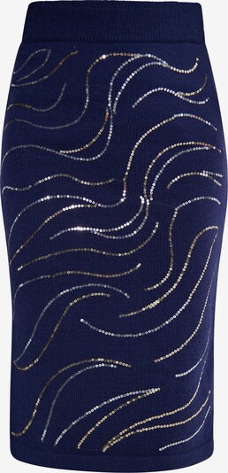 usha BLACK LABEL Suknja u morsko plava / srebro, Pregled proizvoda