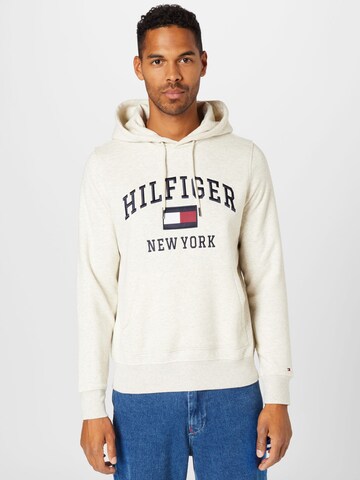 Sweat-shirt TOMMY HILFIGER en blanc : devant