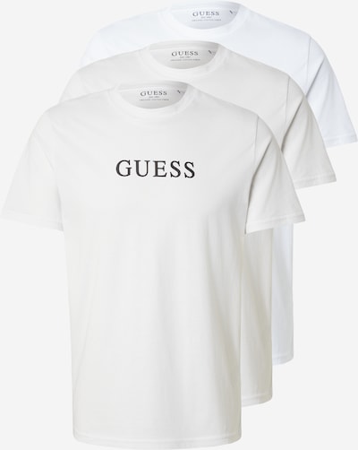 Marškinėliai iš GUESS, spalva – juoda / balta / balkšva / natūrali balta, Prekių apžvalga