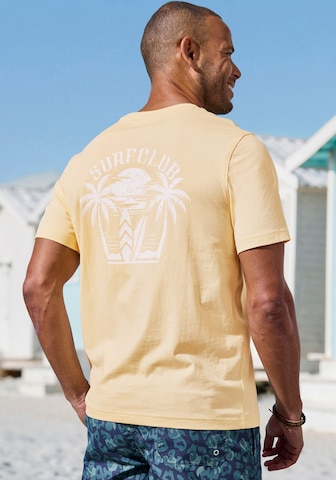 BEACH TIME Shirt in Yellow: front