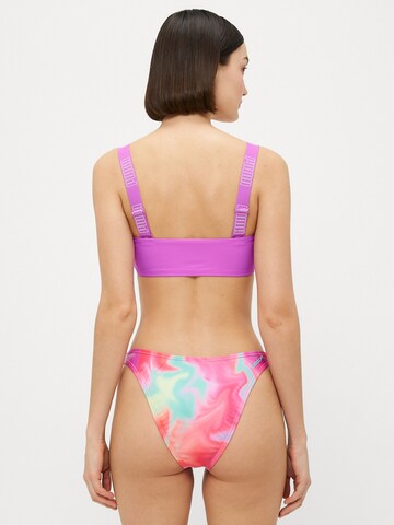 PUMA - Bustier Top de bikini en lila