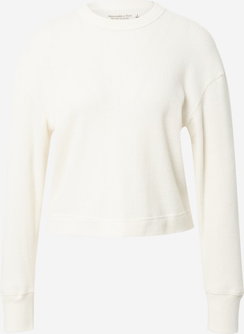 Abercrombie & Fitch Sweater in White: front