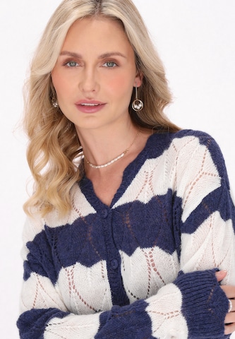 Usha Gebreid vest in Blauw
