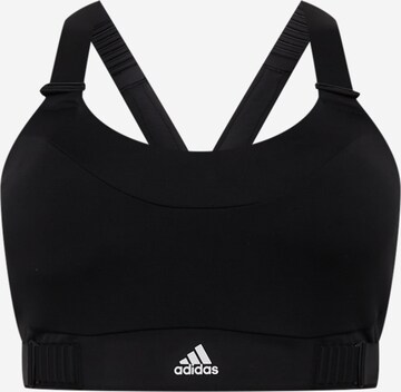 ADIDAS SPORTSWEAR Bralette Sports bra 'Fastimpact Luxe Run High-Support ' in Black: front