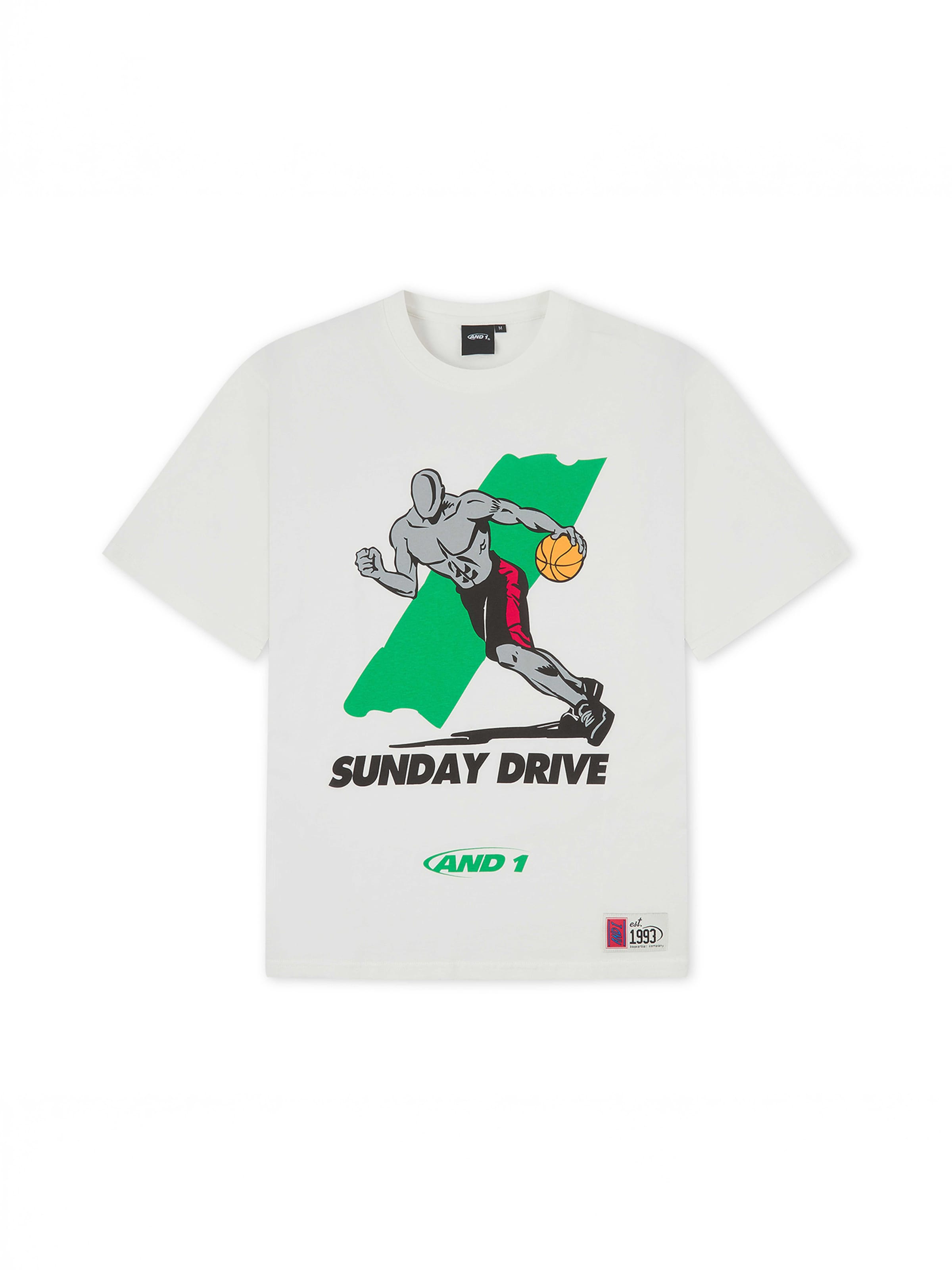 AND1 Paita 'Sunday Drive' värissä valkoinen: etupuoli