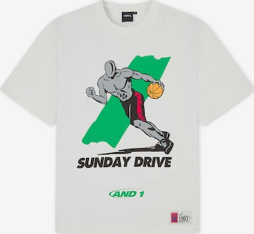 AND1 Paita 'Sunday Drive' värissä valkoinen: etupuoli