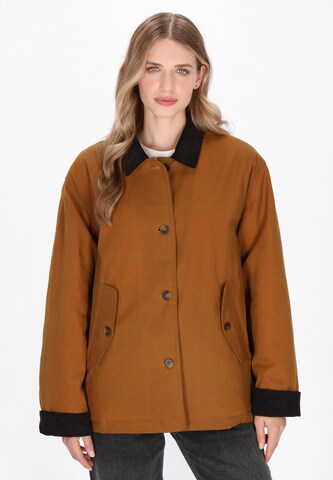 Veste mi-saison DreiMaster Vintage en beige : devant