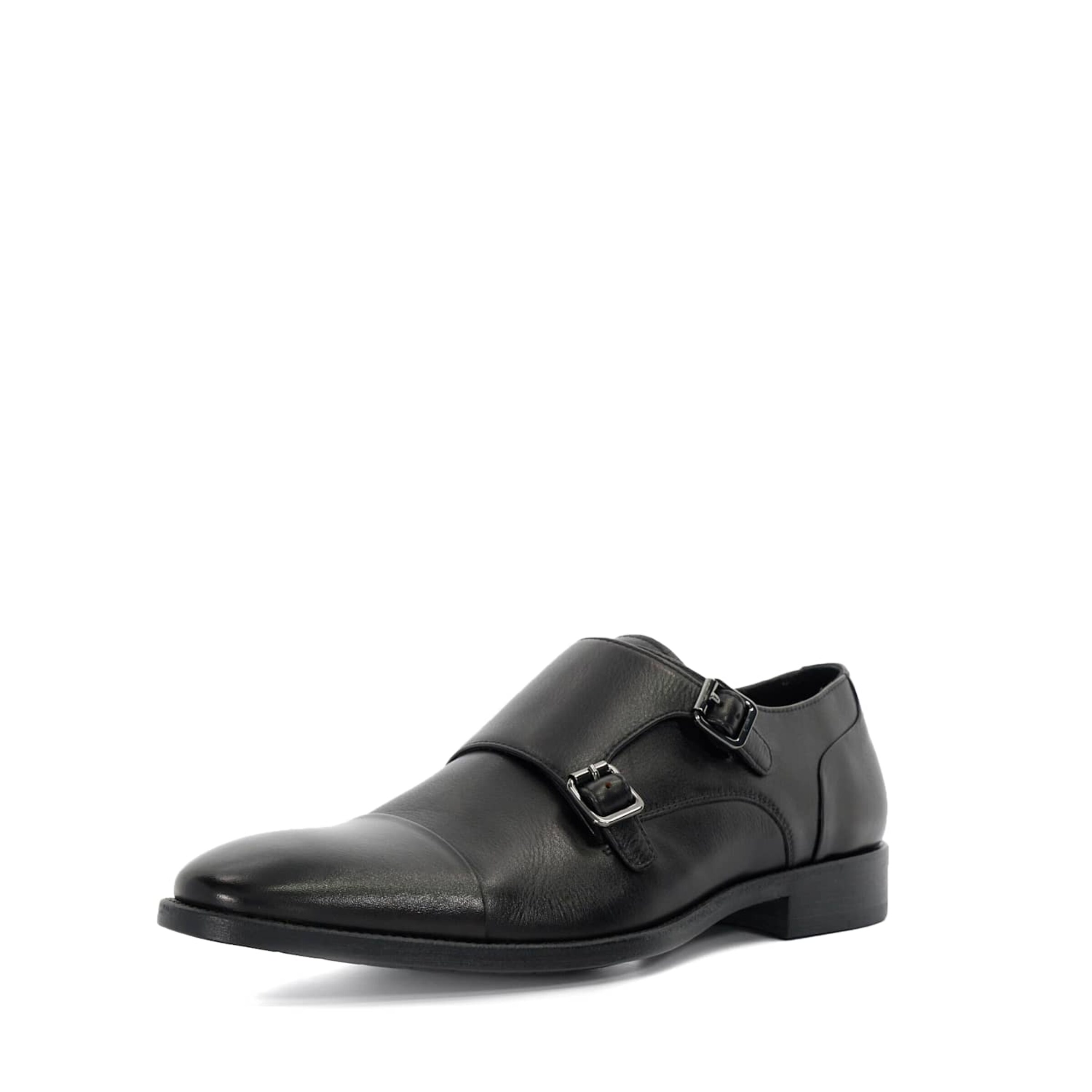 Dune LONDON Slipper 'Ralphie' in Schwarz: Vorderseite