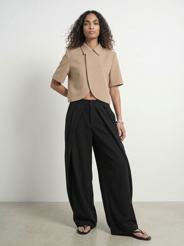 HYPEDROP Baggy Pants 'HDElla' in Black: front