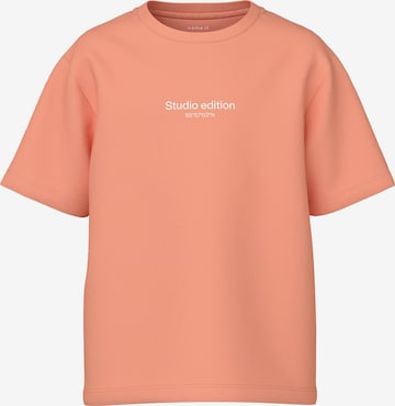 NAME IT Shirt 'BRODY' in Oranje: voorkant