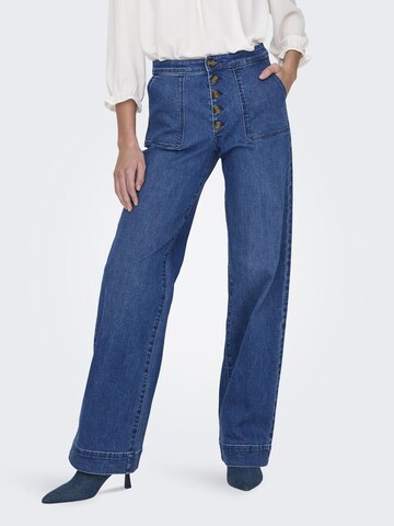 ONLY Wide leg Jeans in Blue: front