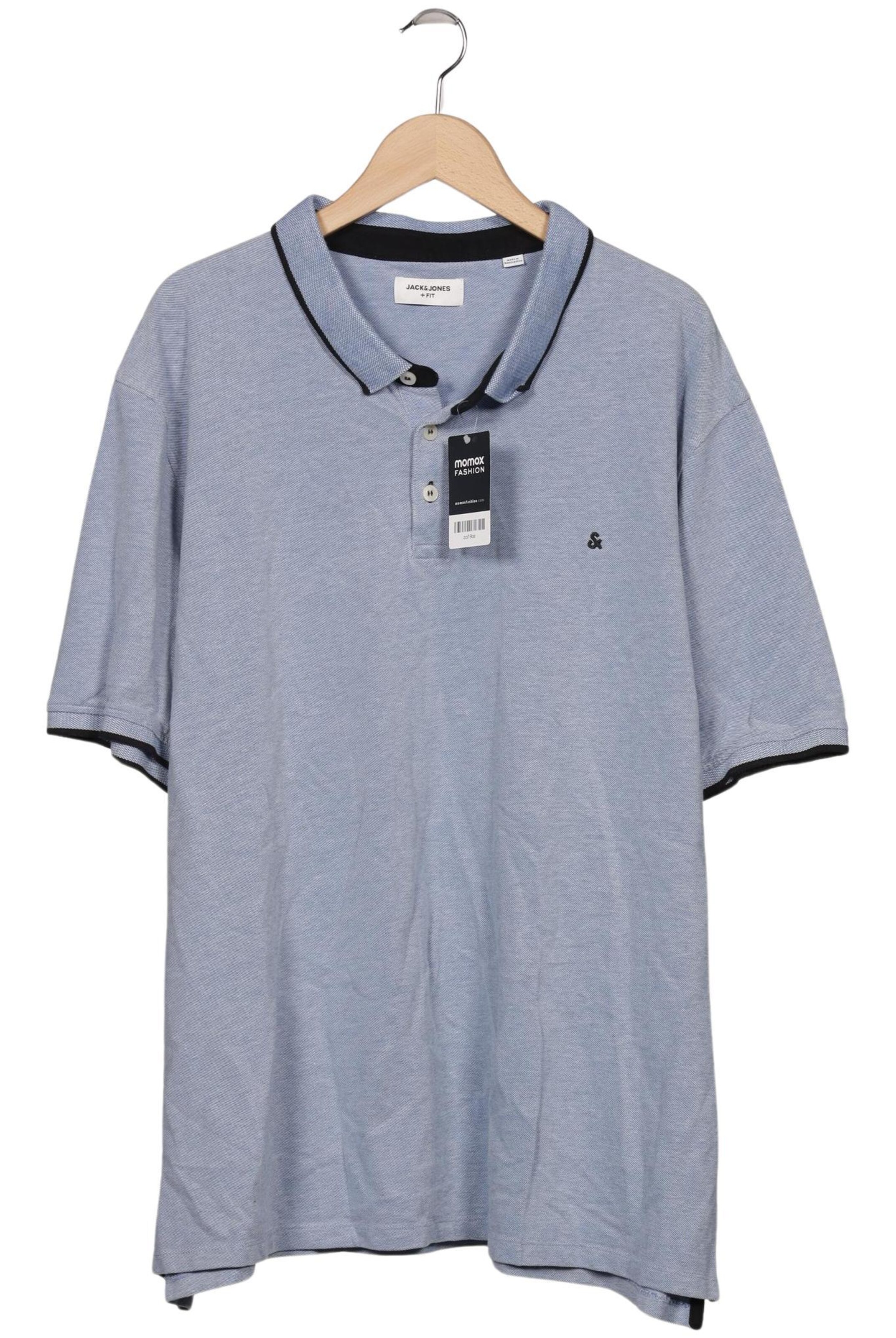 JACK & JONES Poloshirt 6XL in Blau: Vorderseite