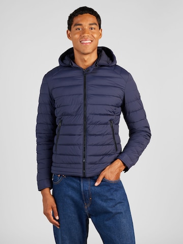 GUESS Between-Season Jacket in Blue: front