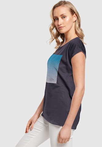 T-shirt 'Summer - Wavy' Merchcode en bleu