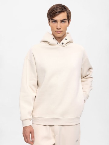 Sweat-shirt Antioch en beige : devant