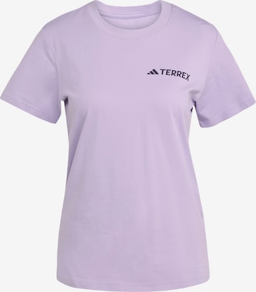 T-shirt fonctionnel 'Graphic' ADIDAS TERREX en violet : devant
