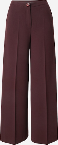 Wide leg Pantaloni con pieghe 'Peppa' di King Louie in marrone: frontale