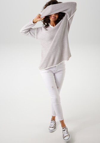 Aniston CASUAL Pullover in Grau