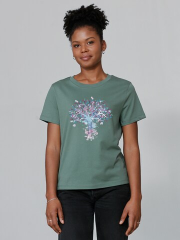 Watapparel Shirt 'Tree of life' in Green: front