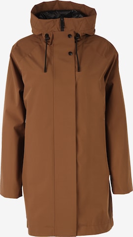 Fuchs Schmitt Between-Seasons Coat in Brown: front