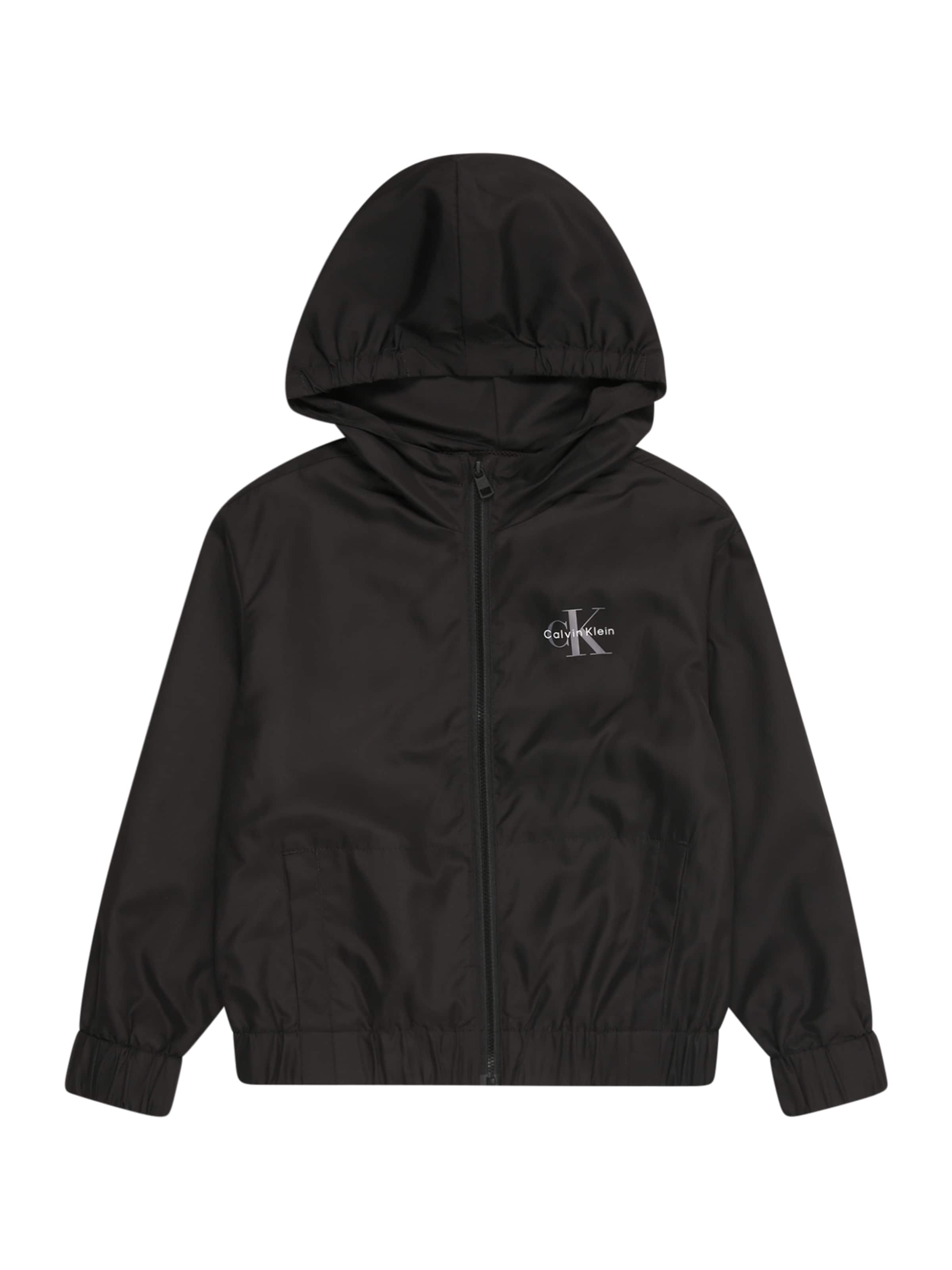 Calvin Klein Jeans Between-season jacket 'ESSENTIAL' in Black: front